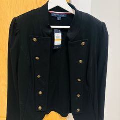 Tommy Hilfiger Black Military,Style Jacket,  New with Tags