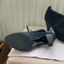 ankle  oasis navy suede laced heel boot shoe size 39 Image 5