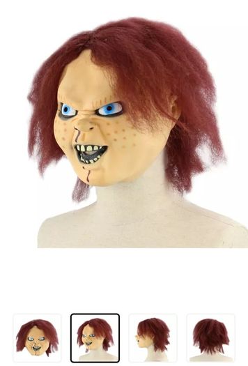 Chucky Mask Latex Over Head Halloween Mask.