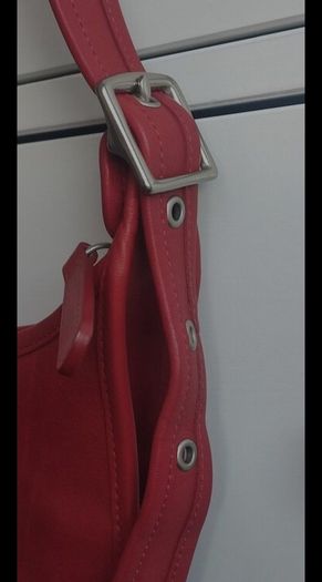 Pristine Vintage Coach Janice Legacy 9950  Red GloveTanned Leather bag / handbag