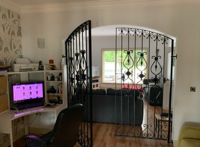 Wrought iron gates
