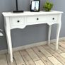 Dressing Console Table with Three Drawers White Image 5