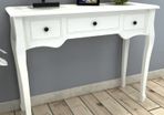 Dressing Console Table with Three Drawers White
