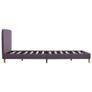 Bed Frame Taupe Fabric 120x190 cm Image 4