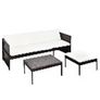 Brown Garden Lounge Set | PE rattan | Large | Modular Image 5