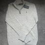 Ralph Lauren Light Grey Cable Knit Quarter Zip, Size XL Men's Image 3