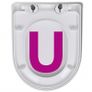 Toilet Seats with Soft Close Lids 2 pcs Plastic White Image 8