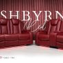 Ashbyrne Electric Leather Recliner Sofa Set + Cooling Cupholders Image 6