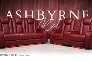 Ashbyrne 3+2 Seater Leather Electric Recliner Sofa Set