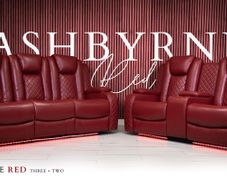 Ashbyrne 3+2 Seater Leather Electric Recliner Sofa Set