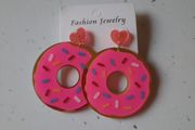 funky large doughnut earrings