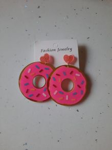funky large doughnut earrings