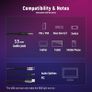 Gaming Headset Stereo Surround Sound Gaming Headphones with Breathing RGB Light & Adjustable Mic for PS4 PS5 PC Xbox One Laptop Mac Image 6
