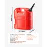 Fuel Container, 19 L, Gas Tank with Spout & Clear Scale, 15 L/min Max Flow Rate, Secure & Leak-proof, Portable Flat Fluid Container for Most Cars Motorcycle Image 6