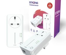 STRONG POWERL 600 DUO UK Powerline Adapter Kit - Twin Pack