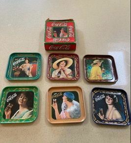 Coca Cola Metal Coasters 1977 New