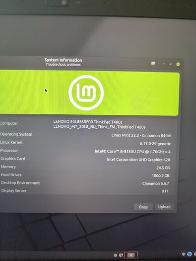 Upgraded Thinkpad T480s (24GB RAM, 1TB SSD)