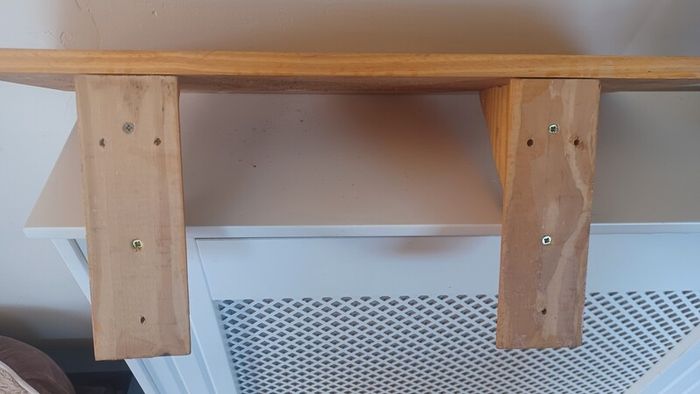 hardwood shelf
