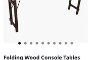 Ex display Smithers of Stanford reclaimed wood rustic foldaway console table