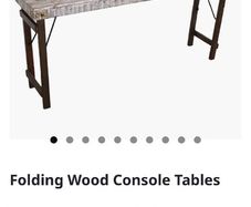 Ex display Smithers of Stanford reclaimed wood rustic foldaway console table