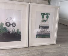 2 pictures and frames