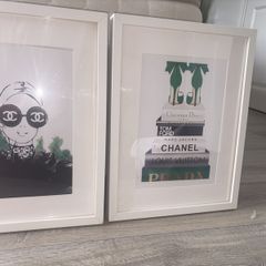 2 pictures and frames