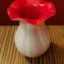 Early 20th century Rosita opaline overlay glass vase Image 3