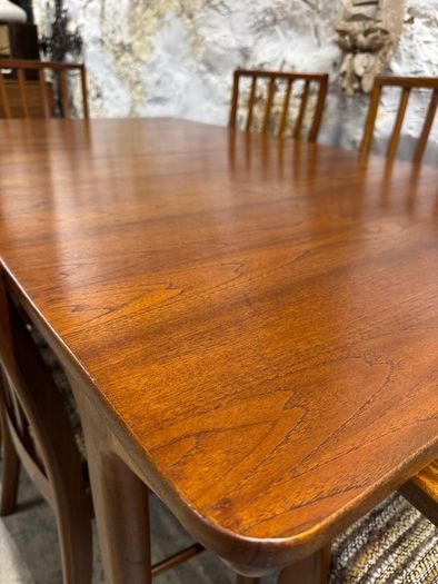 Mid Century Modern Mcintosh T3 Dining Table & 6 Chairs