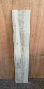 Clearance Tile Taupe Wood Effect Tile 23cm x 120cm