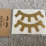 Set of Poli & Oli Wall Stickers in Gold - Stars and Sleepy eyes Image 2