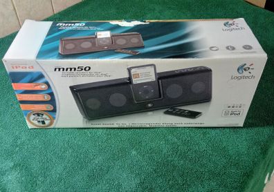 Logitech mm50 Portable iPod/iPhone Rechargeable Bluetooth speakers with case