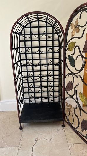 Vintage Mexican wine rack
