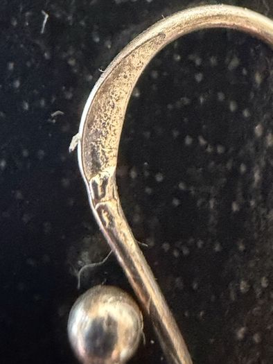 silver earrings