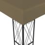 Gazebo with String Lights 3x4 m Taupe Fabric Image 6