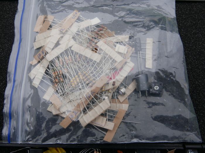 Mix Lot of Circuit Board Microchips Transistors Diodes Inductors Capacitors