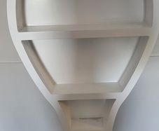 Hot Air Balloon Nursery Wall Shelf White Wooden Display Shelf