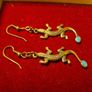 Vintage Salamander Earrings Image 2