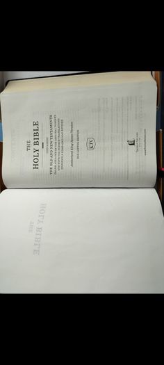 KJV Holy Bible Authorized Version aka King James Paragraph-style Thinline black genuine leather on3ne3ss