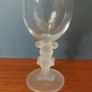 Fantastic Pair of Rare and Collectable Mickey Mouse and Minnie Mouse Wine Glasses with Frosted Character Stems by Walt Disney Company, in Mint Condition Image 10