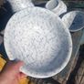 Minton blue and white marble style jug, bowl and sponge and soap dish. D18 Image 6