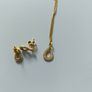 gold plated silver earring and pendant set Image 2