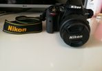 Nikon D3300 + 4 lens + light and flash+ tripods+backpac+ remuter