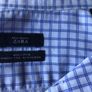 Zara Man blue & White small check cotton shirt M 42 inch Chest postage included Image 6