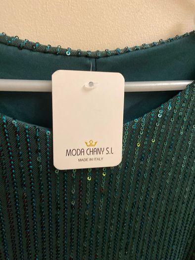 NEW green sequinned blouse (approx size 22-24)