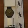 Men's  black ultra thin luxury wrist watch Image 10