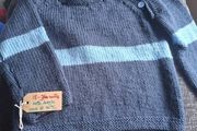 Hand knitted jumpers in county colours