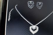 Bridal Necklace and matching Earrings ( DEBS )