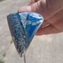 Signed Unisex Moss Agate Sterling Silver Pendant Set Image 7