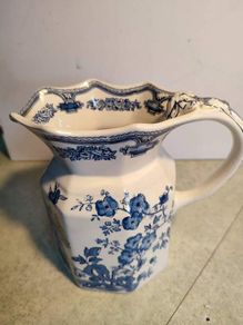 Vintage Rare large Mason's Patent Ironstone Porcelain Pitcher/creamer Manchu England 6".