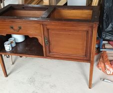 Antique washstand/table 43 inches L x 18 inch D x 30 inches H